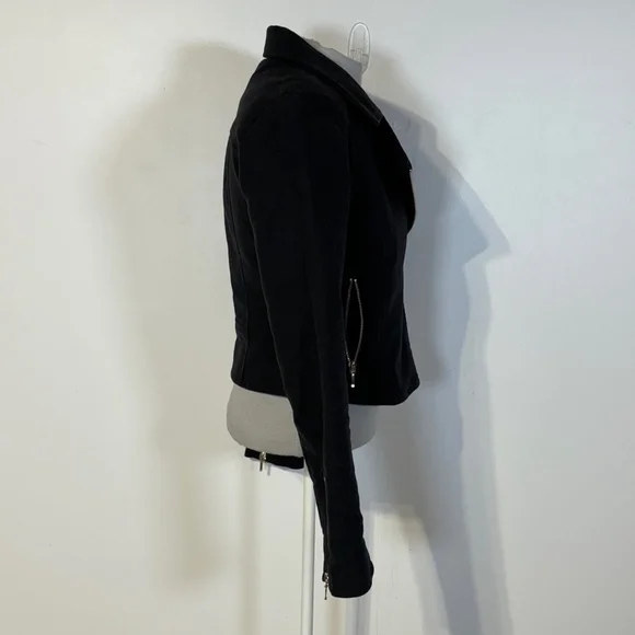 Encircled Black Unmoto Jacket Blazer Women’s Size XS Organic Cotton Zippers - Picture 9 of 15
